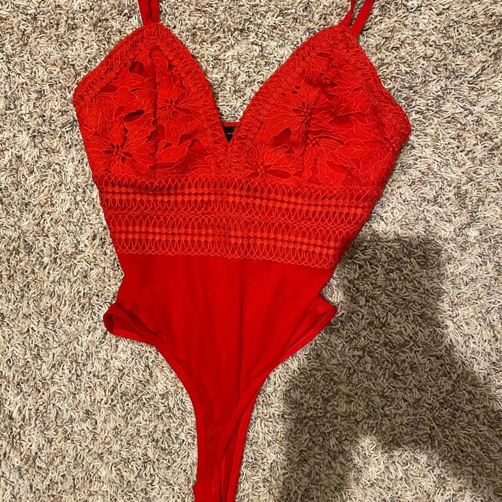 Nana Macs lace/sheer bodysuit - Medium